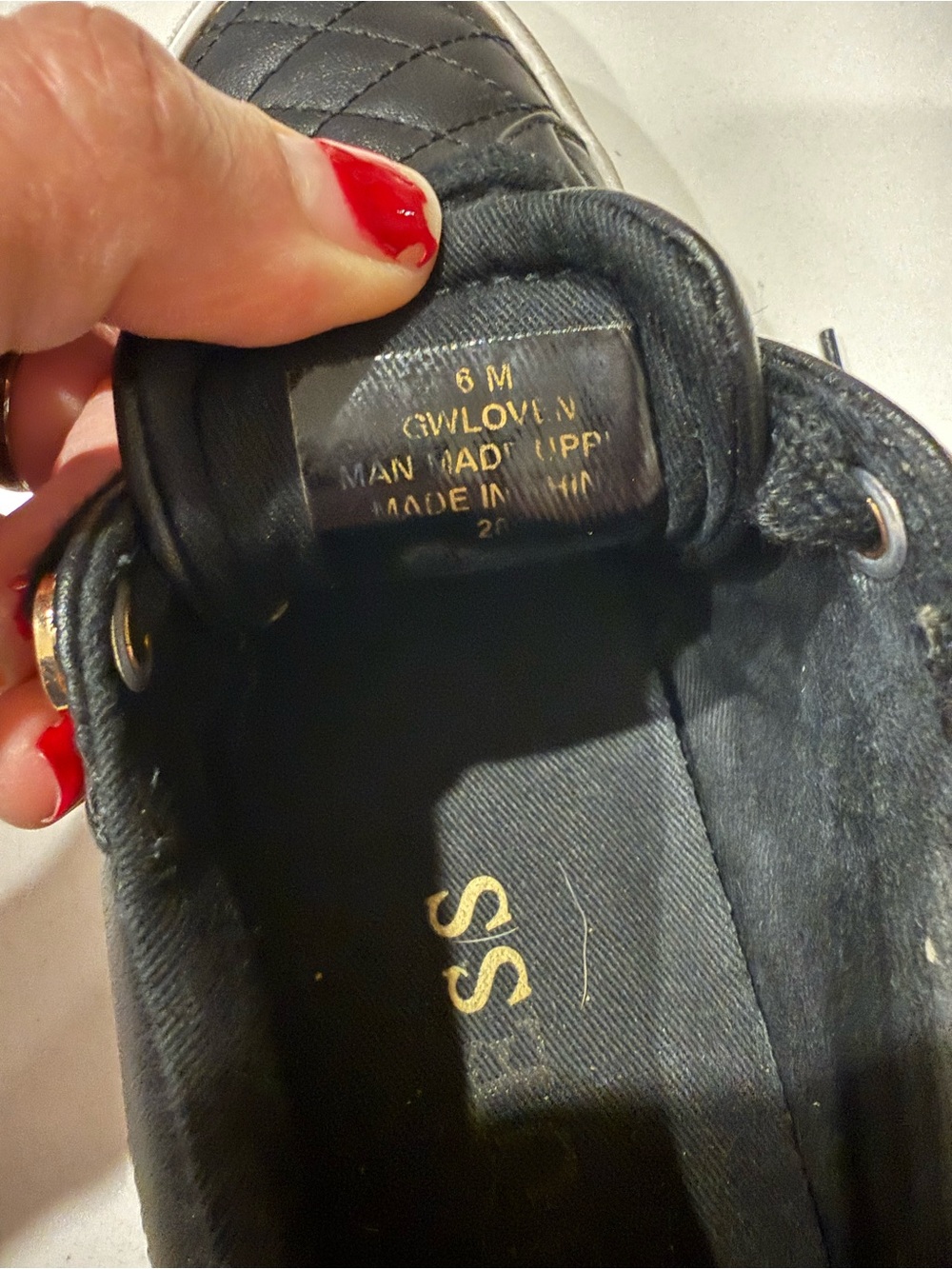 G by Guess Black Quilted Slip-On Sneakers